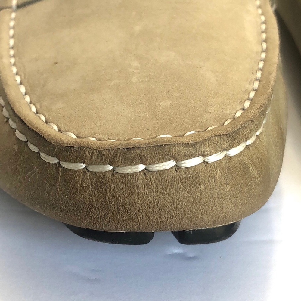 Massimo Matteo Taupe Leather Driving Loafers size 9.5B - Picture 5 of 13